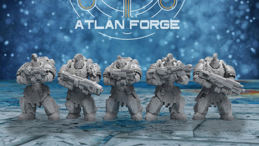 3d Printed Minoan Rangers x5 by Atlan Forge Miniatures