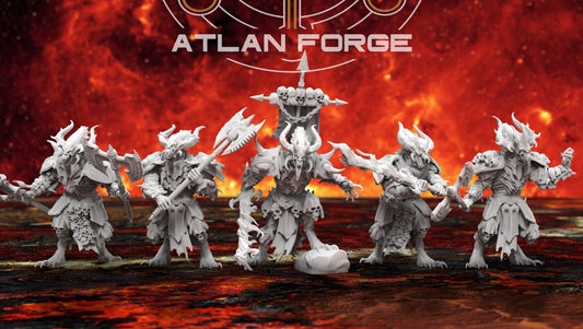 3d Printed Demons of Hades x5 by Atlan Forge Miniatures