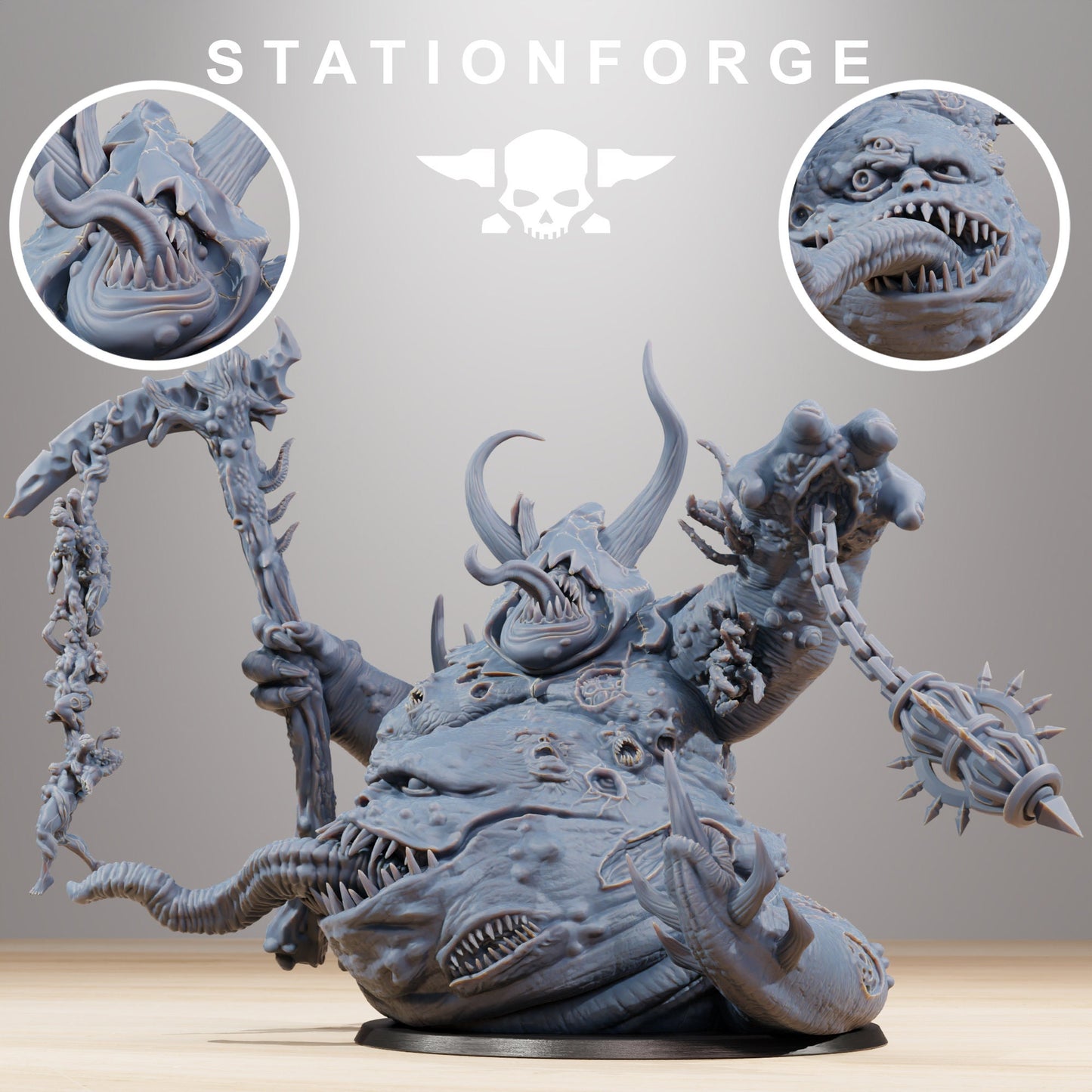 3D Printed Corrupted Guard Sporeus by StationForge Miniatures