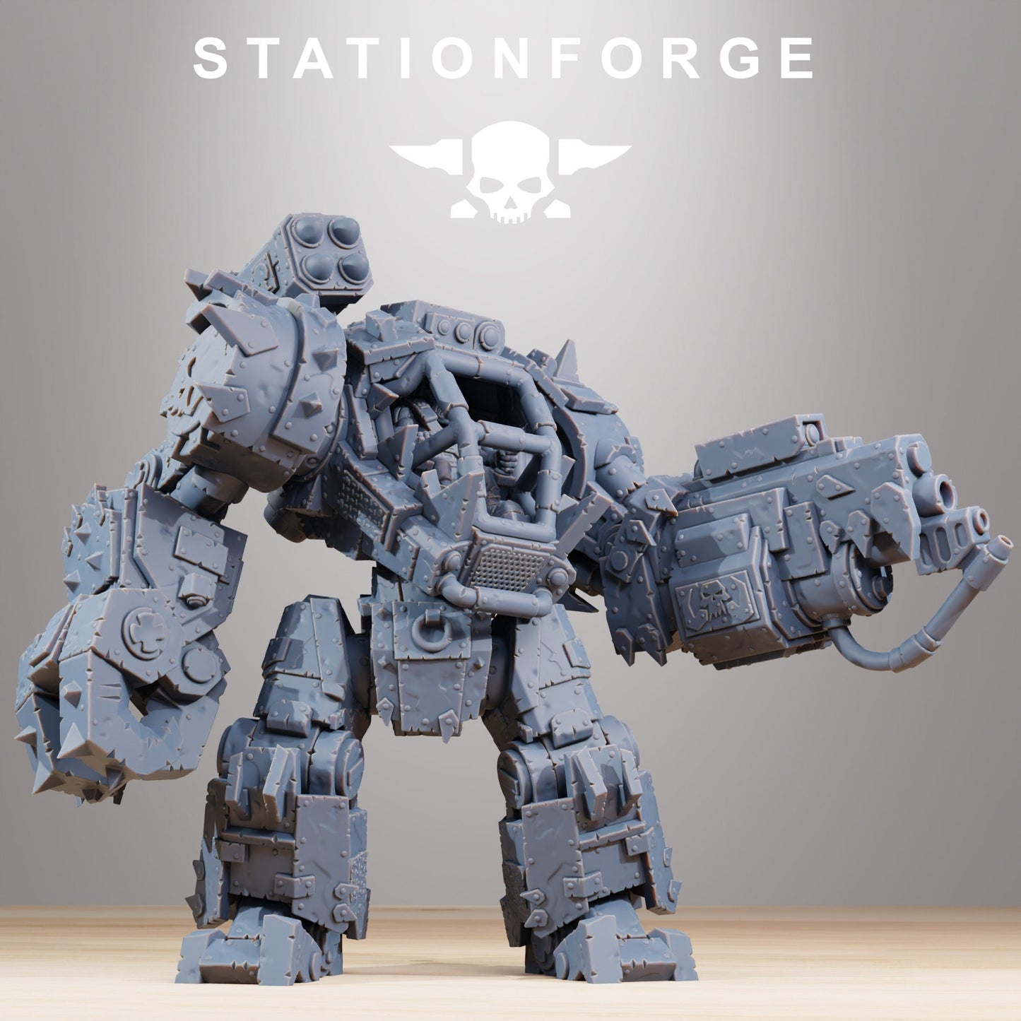 3d Printed Ork Walkantor by StationForge Miniatures