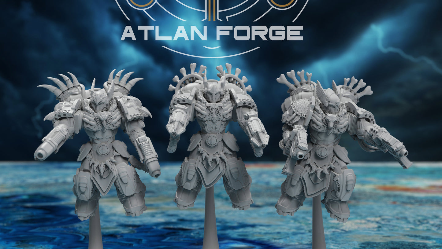 3d Printed Asgardian Storm Aegis x3 by Atlan Forge Miniatures