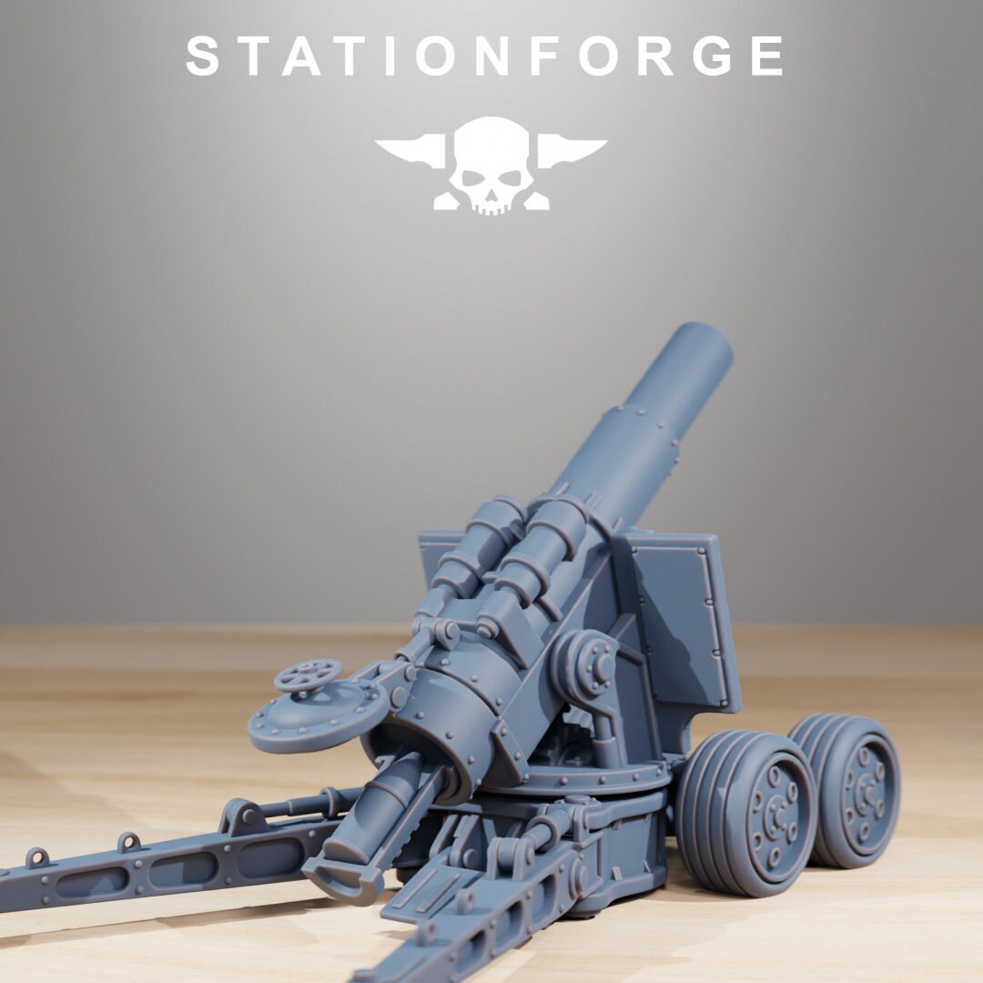 3D Printed Grim Guard Heavy Artillery by StationForge Miniatures