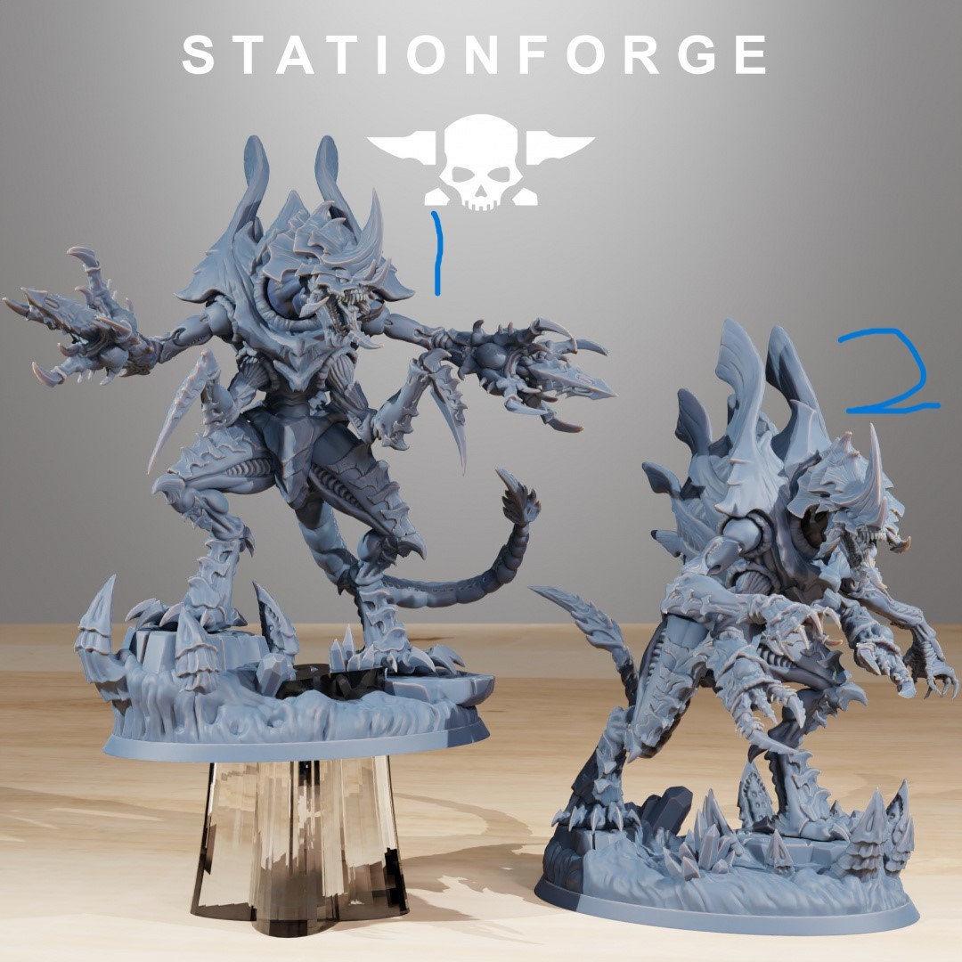 3D Printed Xenarid Devourer by StationForge Miniatures