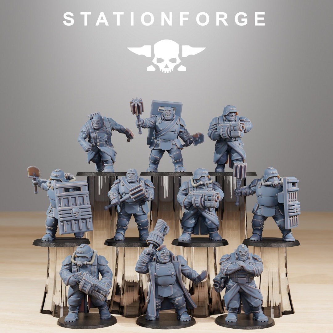 3D Printed GrimGuard Mutants x10 by StationForge Miniatures