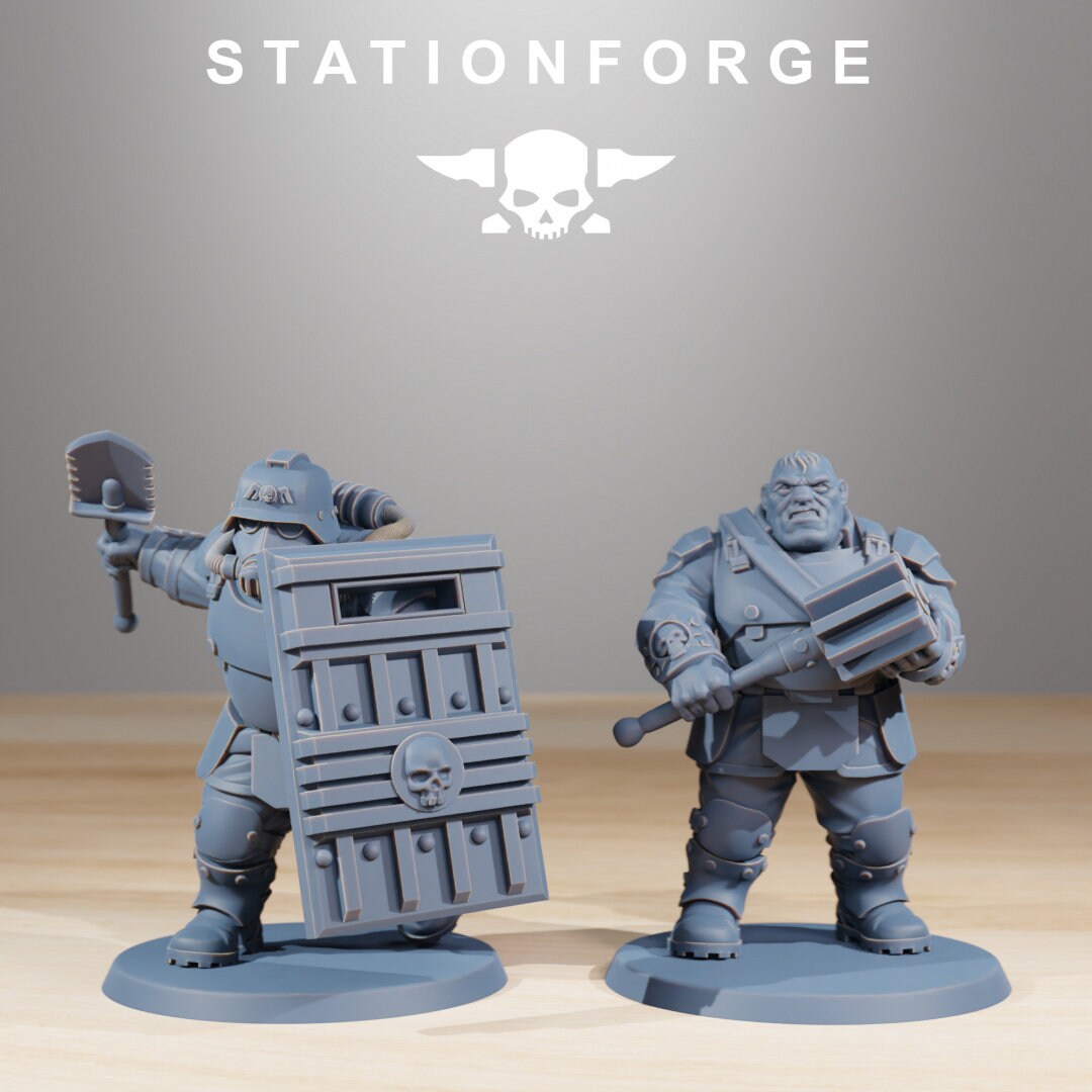 3D Printed GrimGuard Mutants x10 by StationForge Miniatures