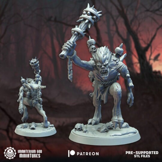 3d Printed Crypt Ravagers x3 by Immaterium God Miniatures