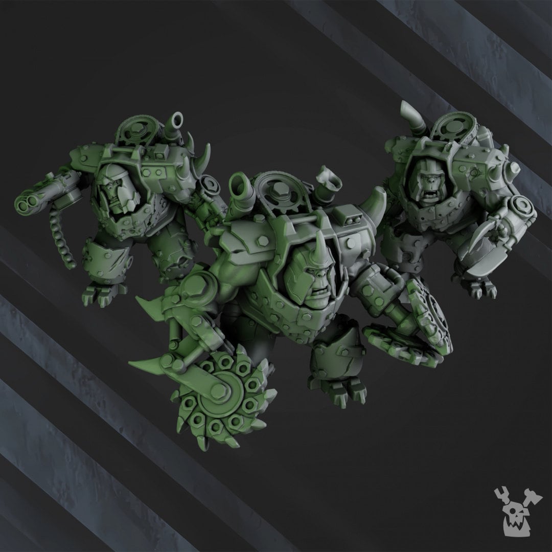 3d Printed 'Eavy Strikerz Posse x3 by DakkaDakka Miniatures