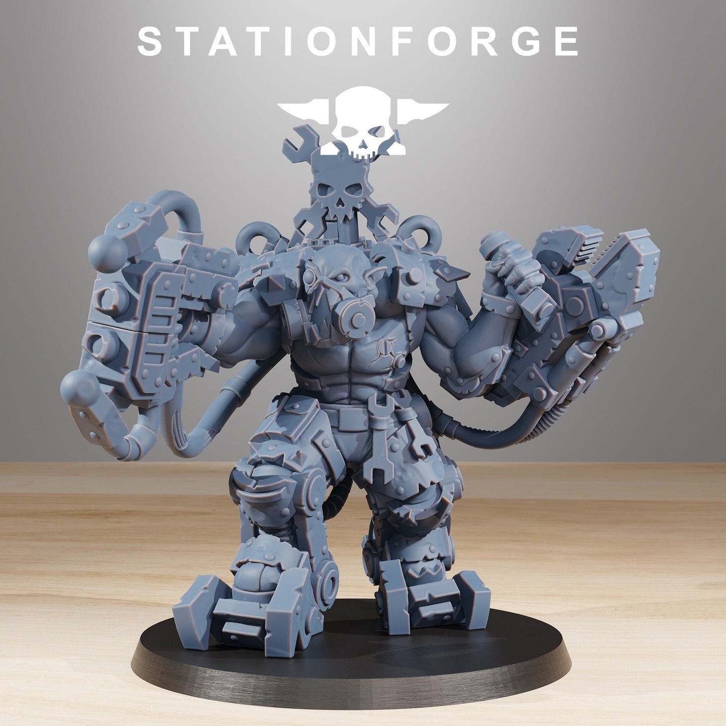 3D Printed Orkaz Exo Boss by StationForge Miniatures