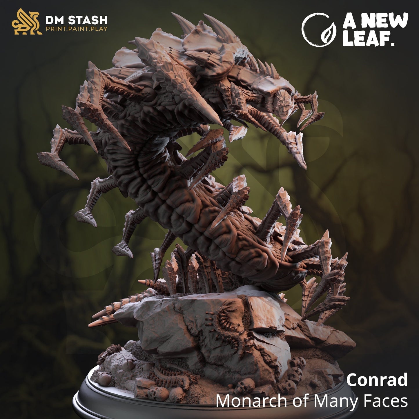 3D Printed Conrad: Monarch of Many Faces by DM Stash