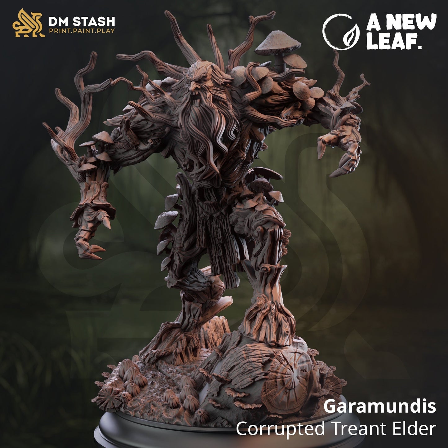 3D Printed Garamundis - Corrupted Treant Elder by DM Stash