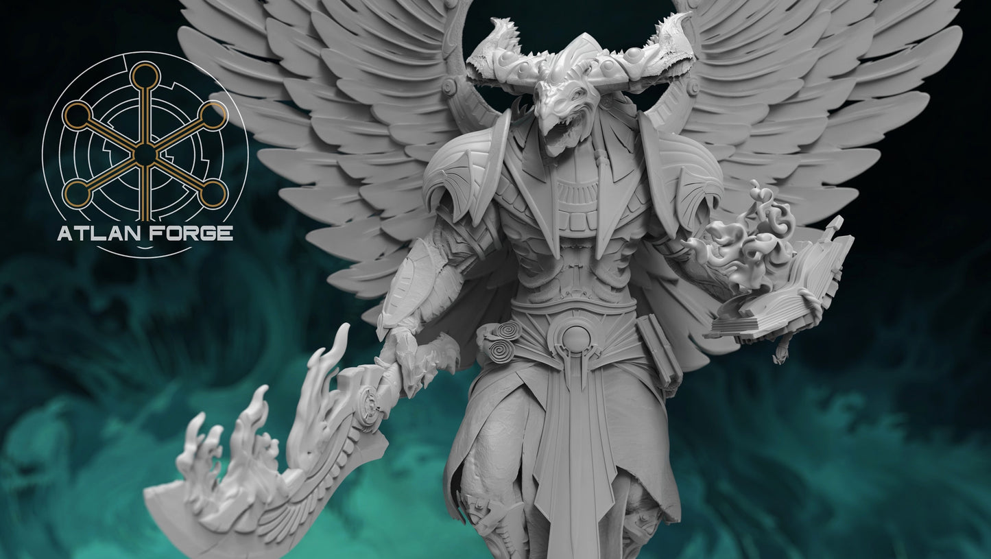 3d Printed Archdemon of Aegyptus by Atlan Forge Miniatures