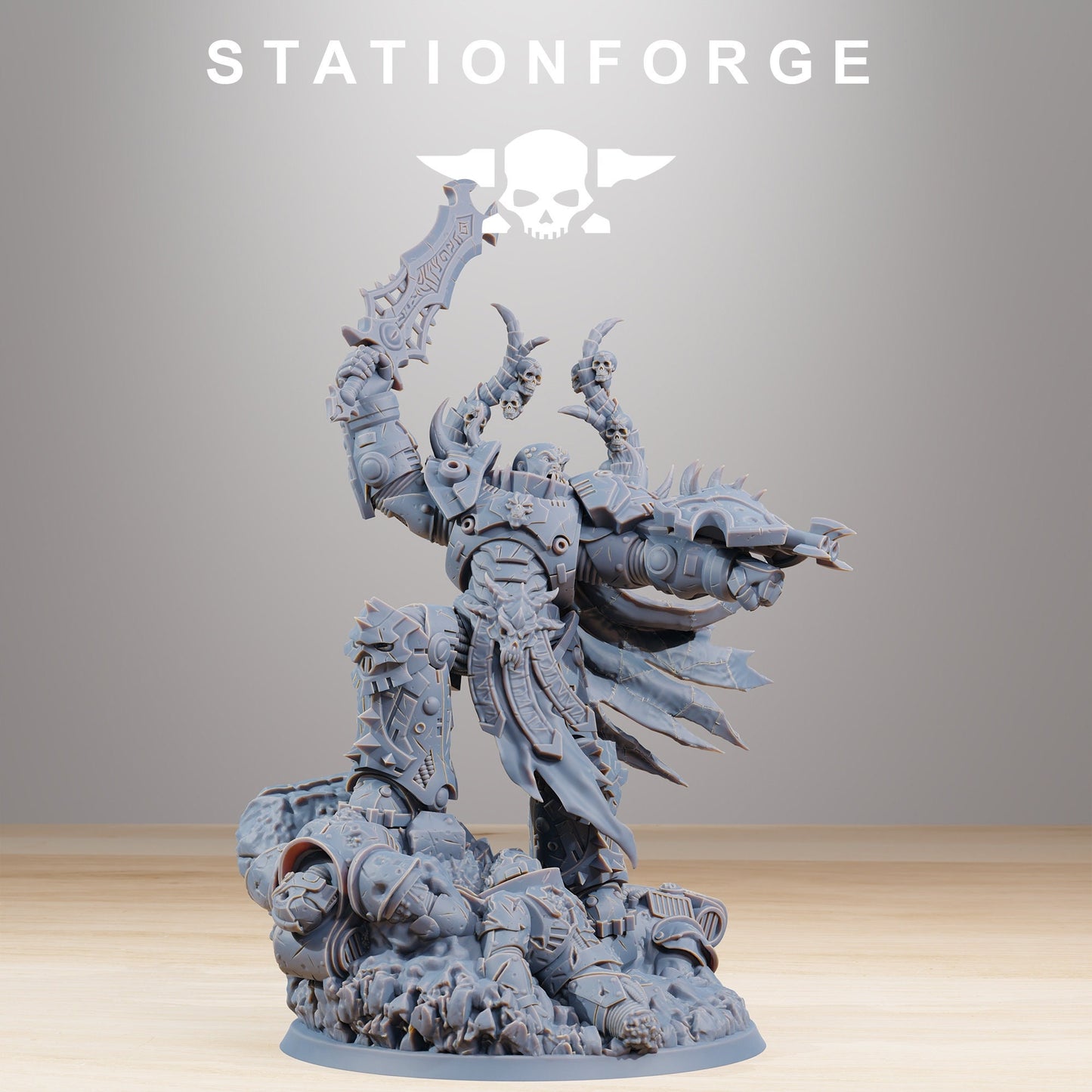 3D Printed Corrupted Archon by StationForge Miniatures