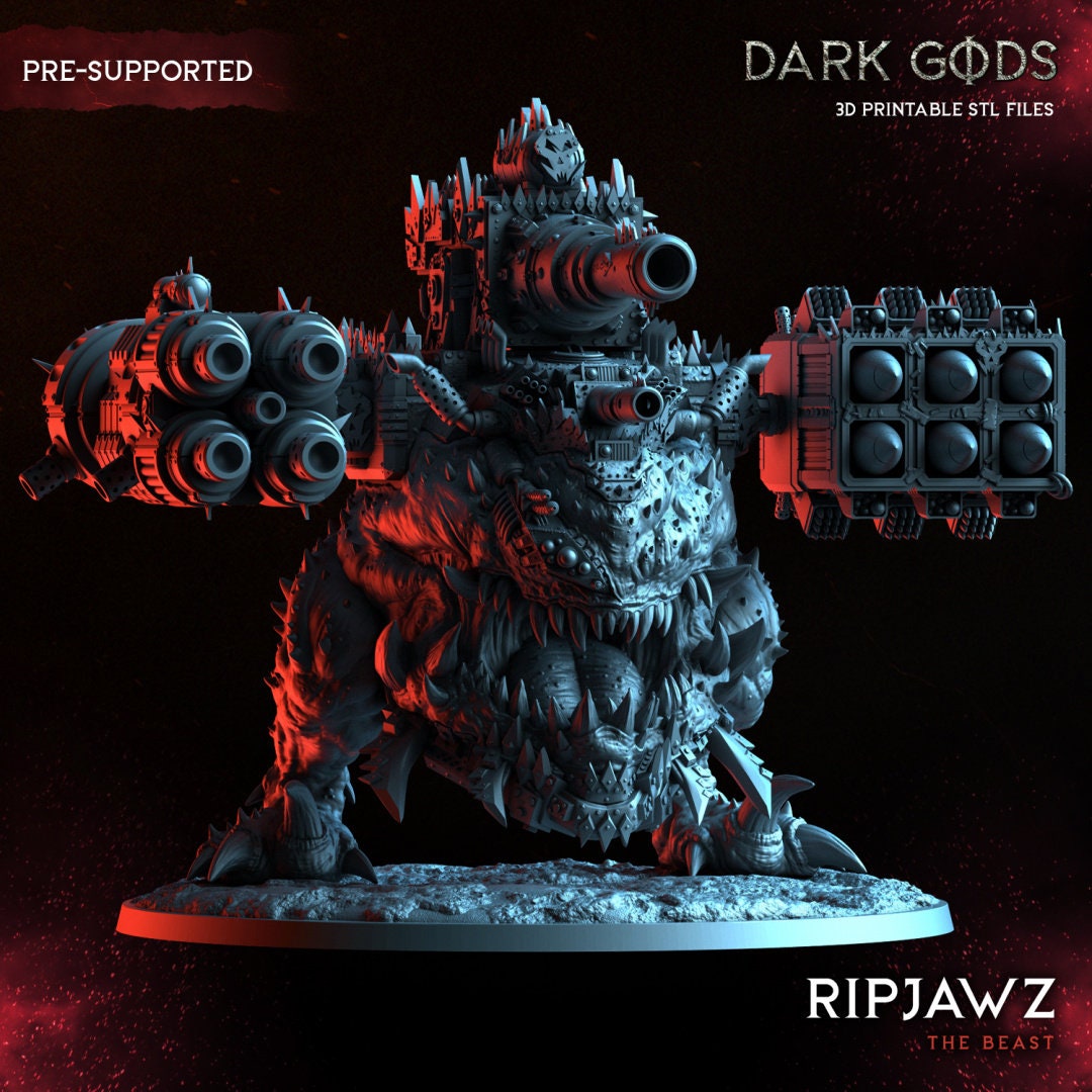 3D Printed RipJawz by Dark Gods Miniatures