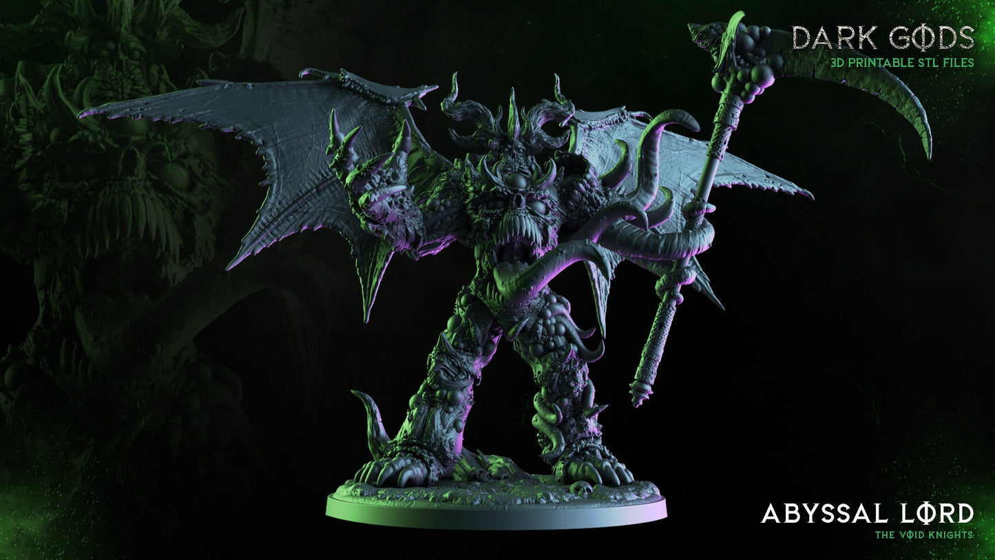 3D Printed Abyssal Lord by Dark Gods Miniatures