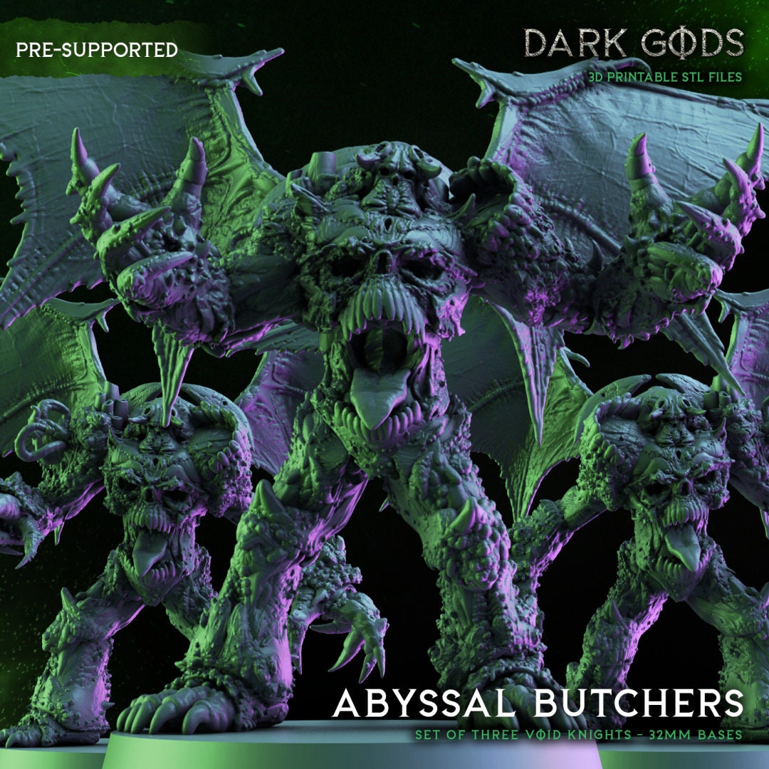 3D Printed Abyssal butchers x3 by Dark Gods Miniatures