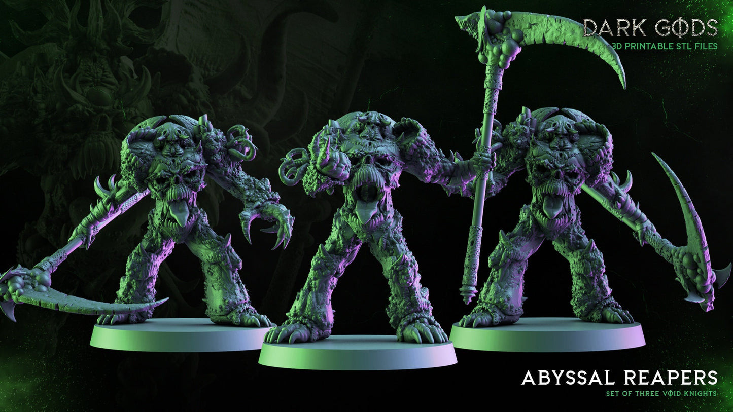 3D Printed Abyssal Reapers x3 by Dark Gods Miniatures