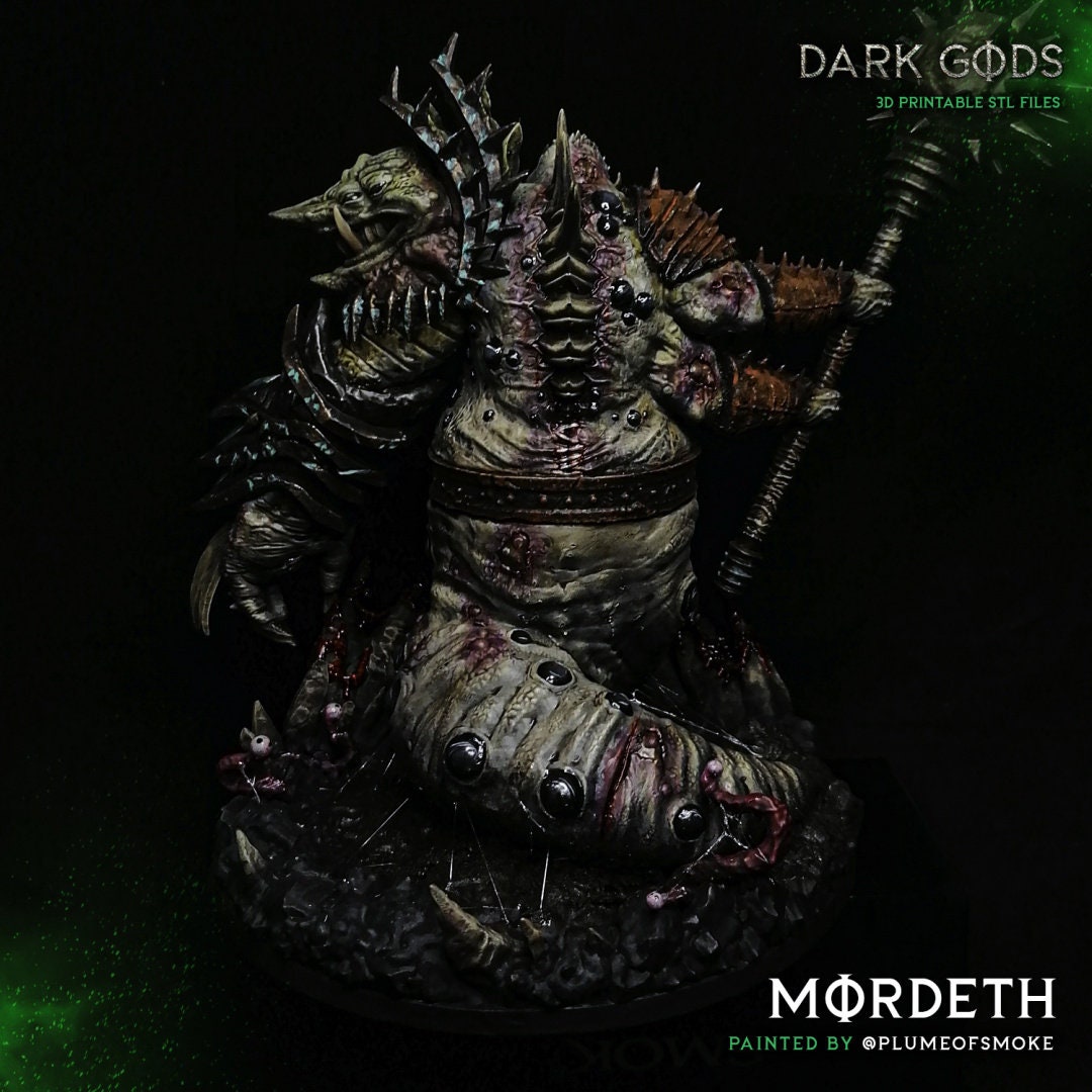 3D Printed Mordeth the Maggot Lord by Dark Gods Miniatures