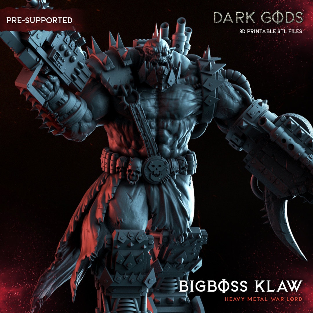 3D Printed Big Boss Klaw by Dark Gods Miniatures