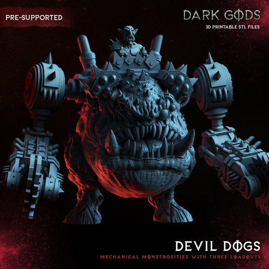 3D Printed Orc Devil Dog by Dark Gods Miniatures