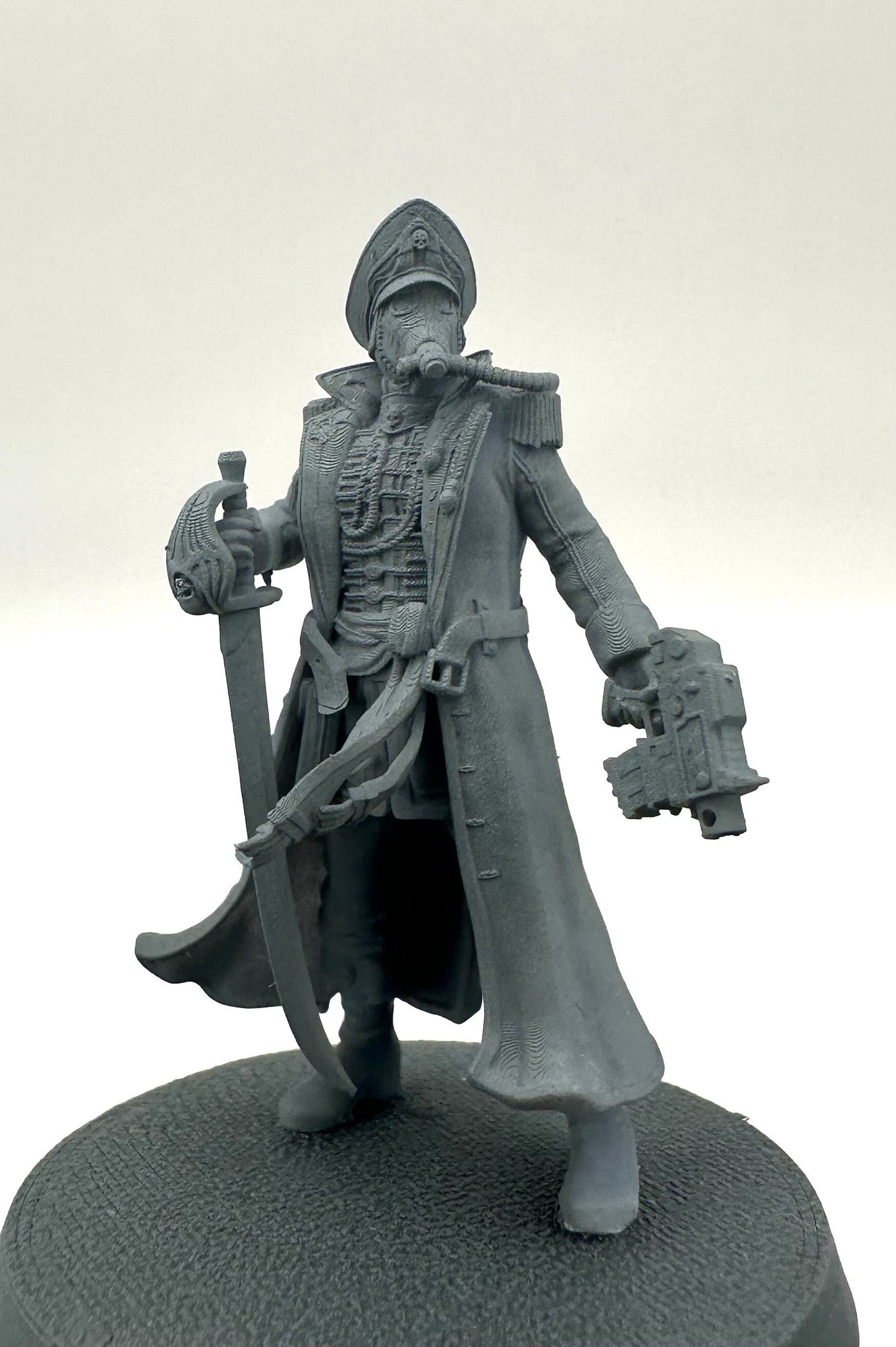 3D Printed Krieg Commissar Miniature by 3DArtGuy