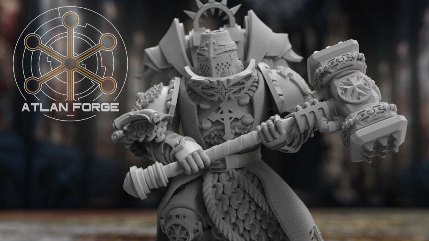 3d Printed Templar Paladins x5 by Atlan Forge Miniatures