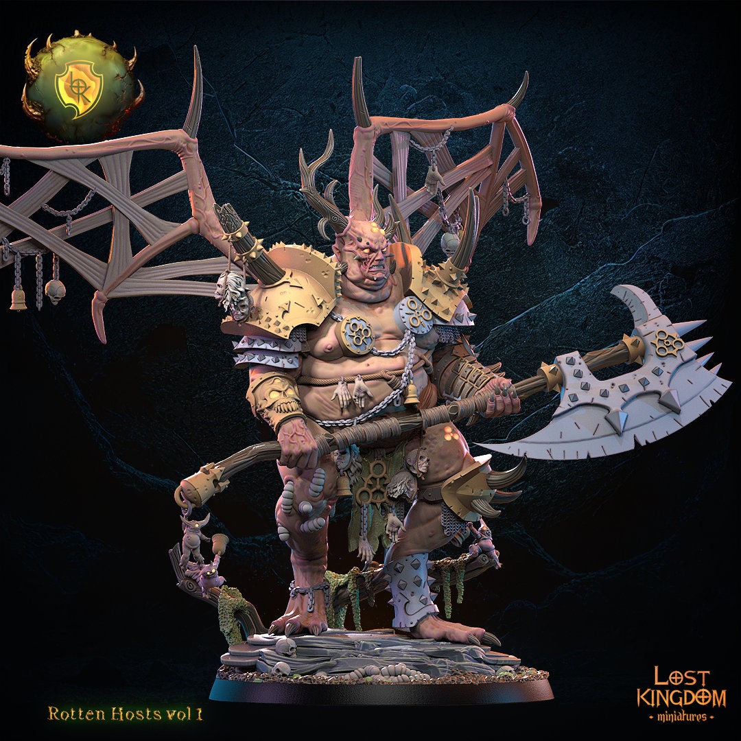 3D Printed Rotten Daemon Prince by Lost Kingdom Miniatures