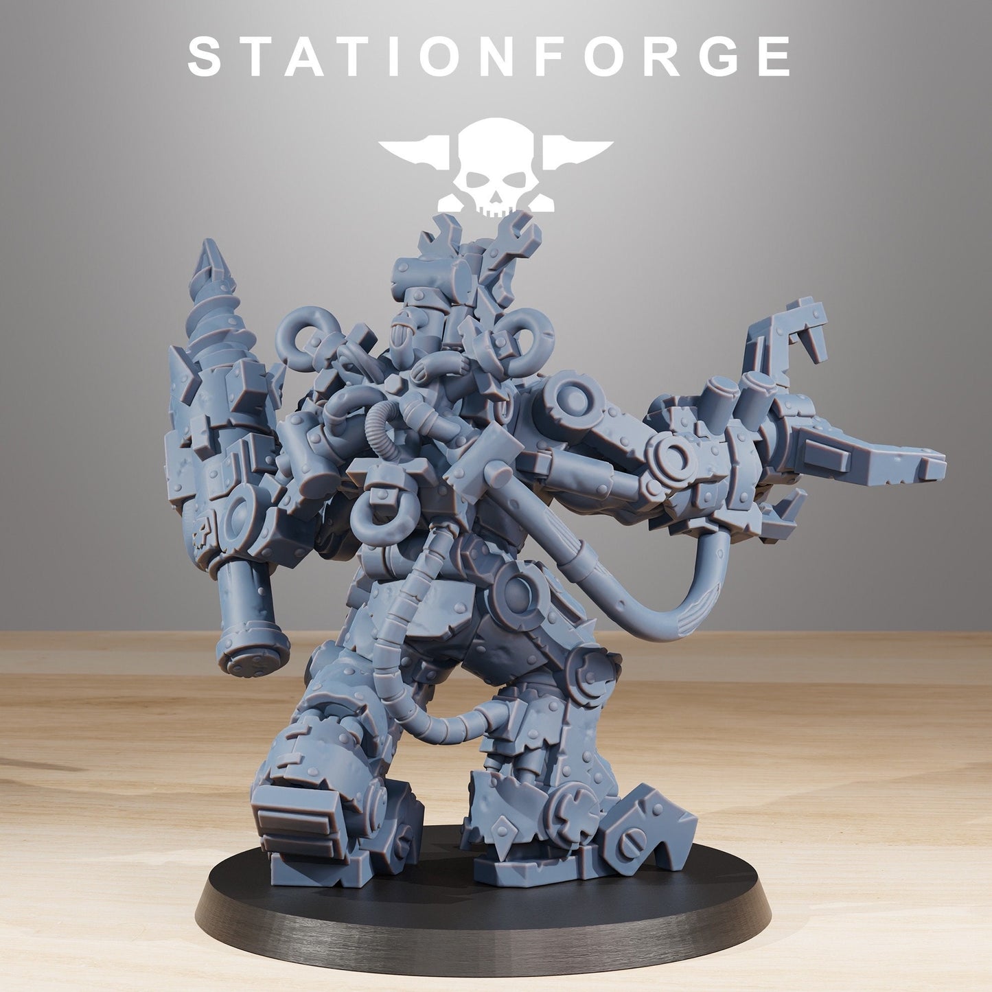 3D Printed Orkaz Exo Boss by StationForge Miniatures