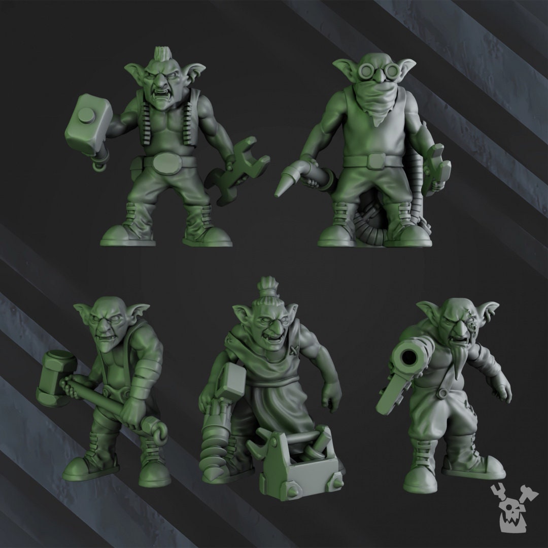 3d Printed Gobbo Squad by DakkaDakka Miniatures