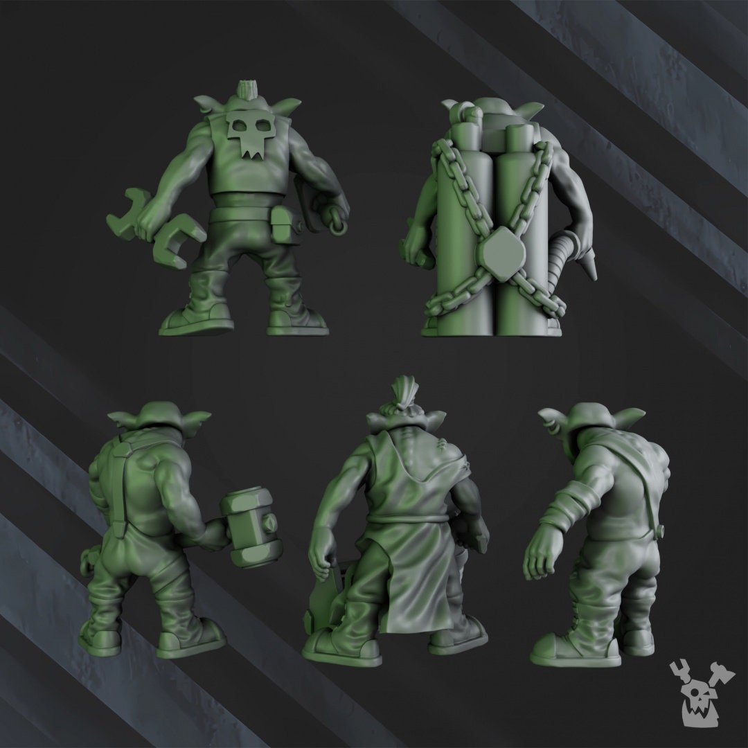 3d Printed Gobbo Squad by DakkaDakka Miniatures