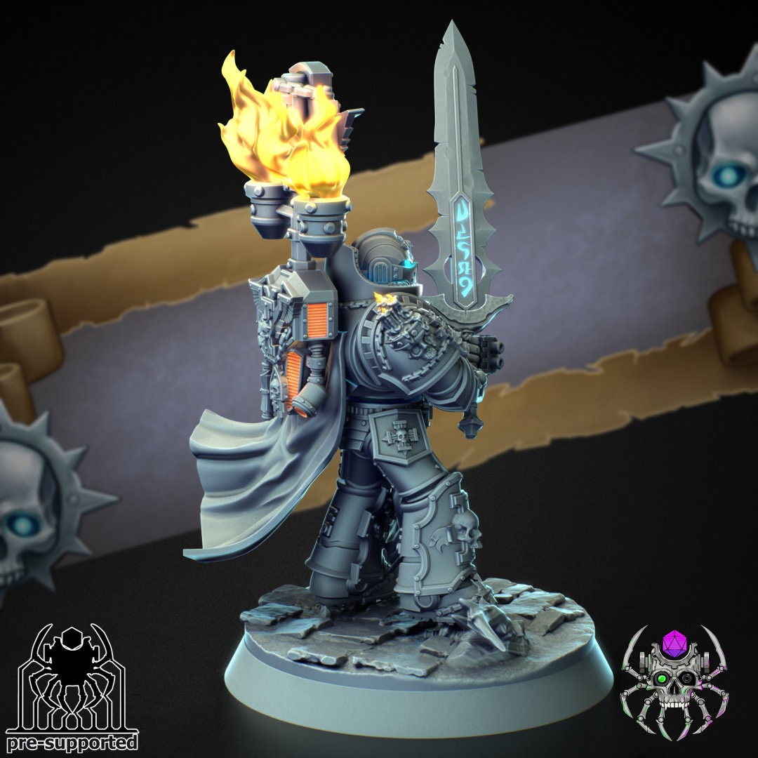 3D Printed High Warden of Demon Hunters by EightLegsMiniatures