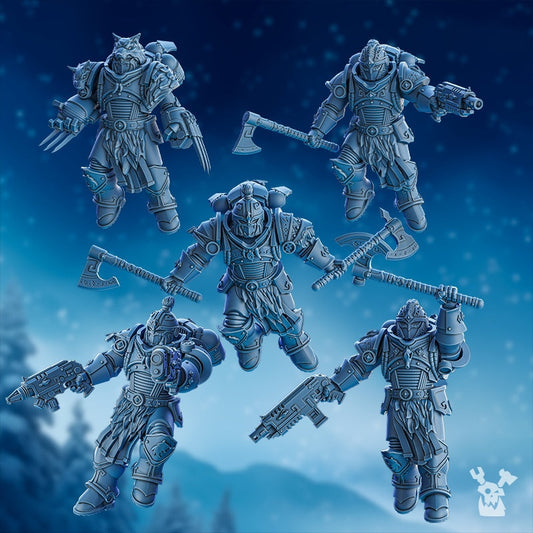 3D Printed Tempest Wolves Squad x5 by DakkaDakka Mininatures