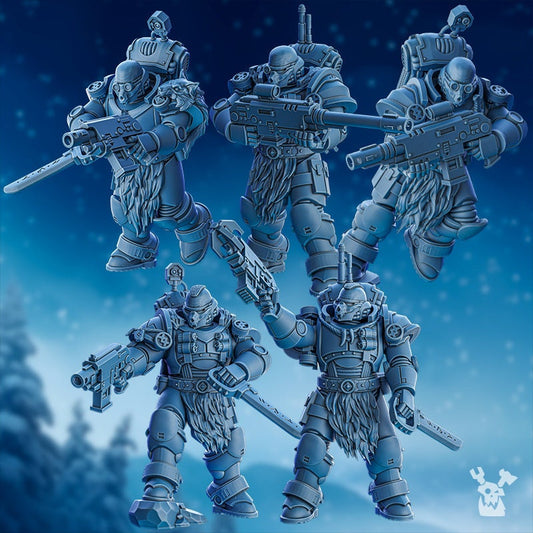 3D Printed Stormbringer Hound Squad x5 by DakkaDakka Mininatures