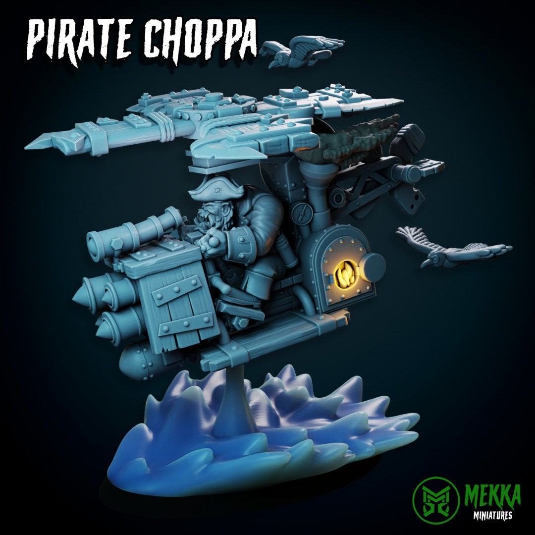 3d Printed Orc Pirate Choppa by Mekka Miniatures