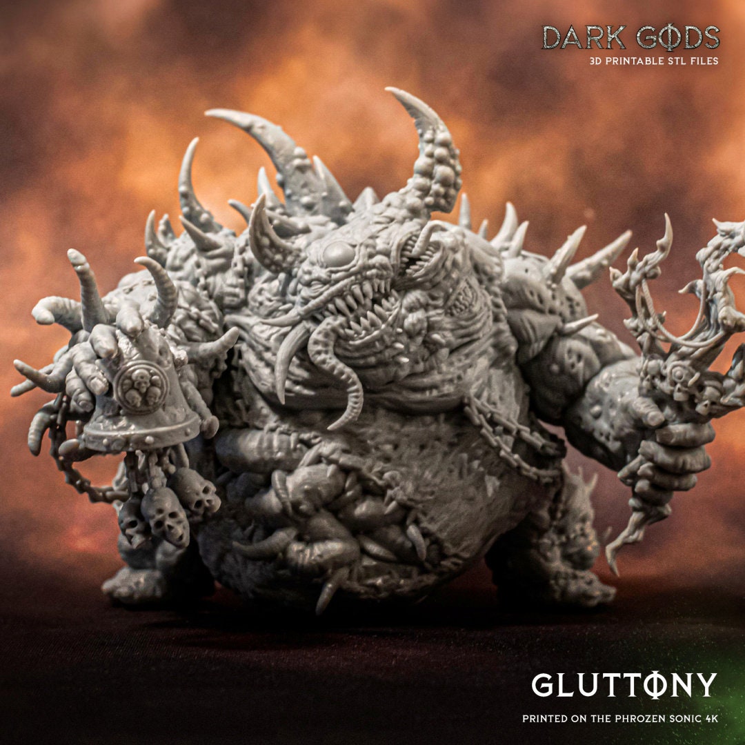 3D Printed Gluttony, the Bubonic One by Dark Gods Miniatures