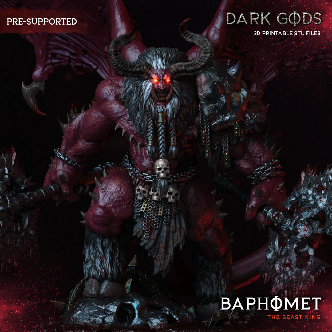 3D Printed Baphomet the Beast King by Dark Gods Miniatures