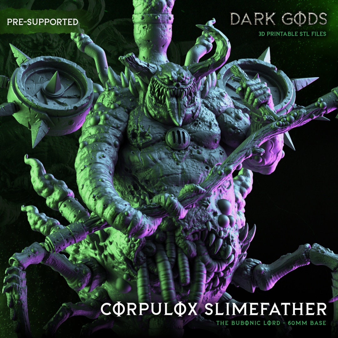 3D Printed Corpulox the Slimefather by Dark Gods Miniatures