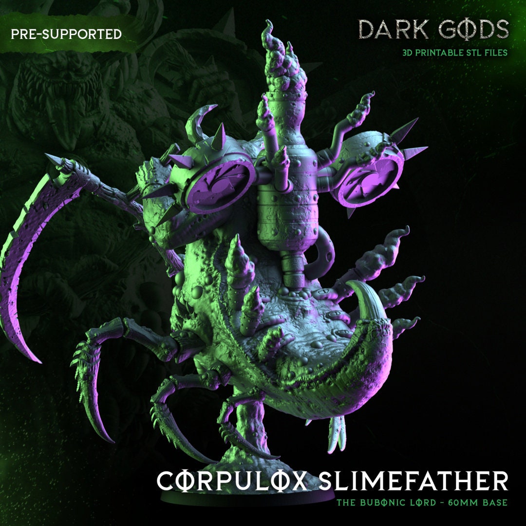 3D Printed Corpulox the Slimefather by Dark Gods Miniatures