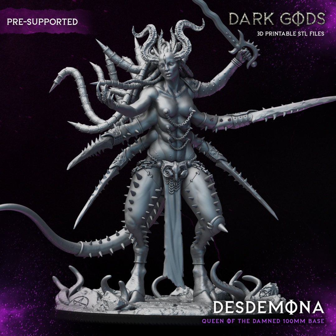 3D Printed Queen of the Damned by Dark Gods Miniatures