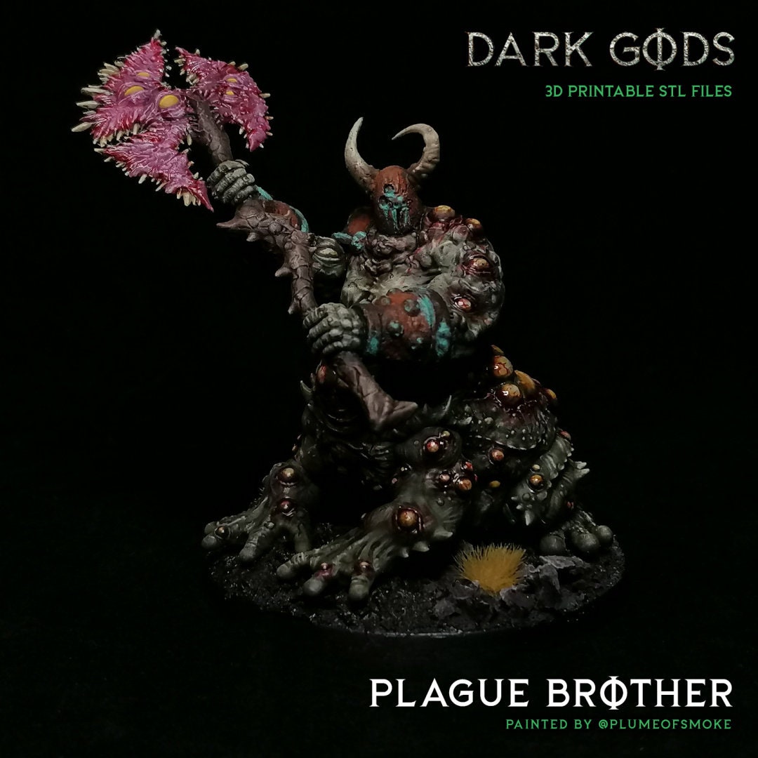 3D Printed Plague Brother Pestilence by Dark Gods Miniatures