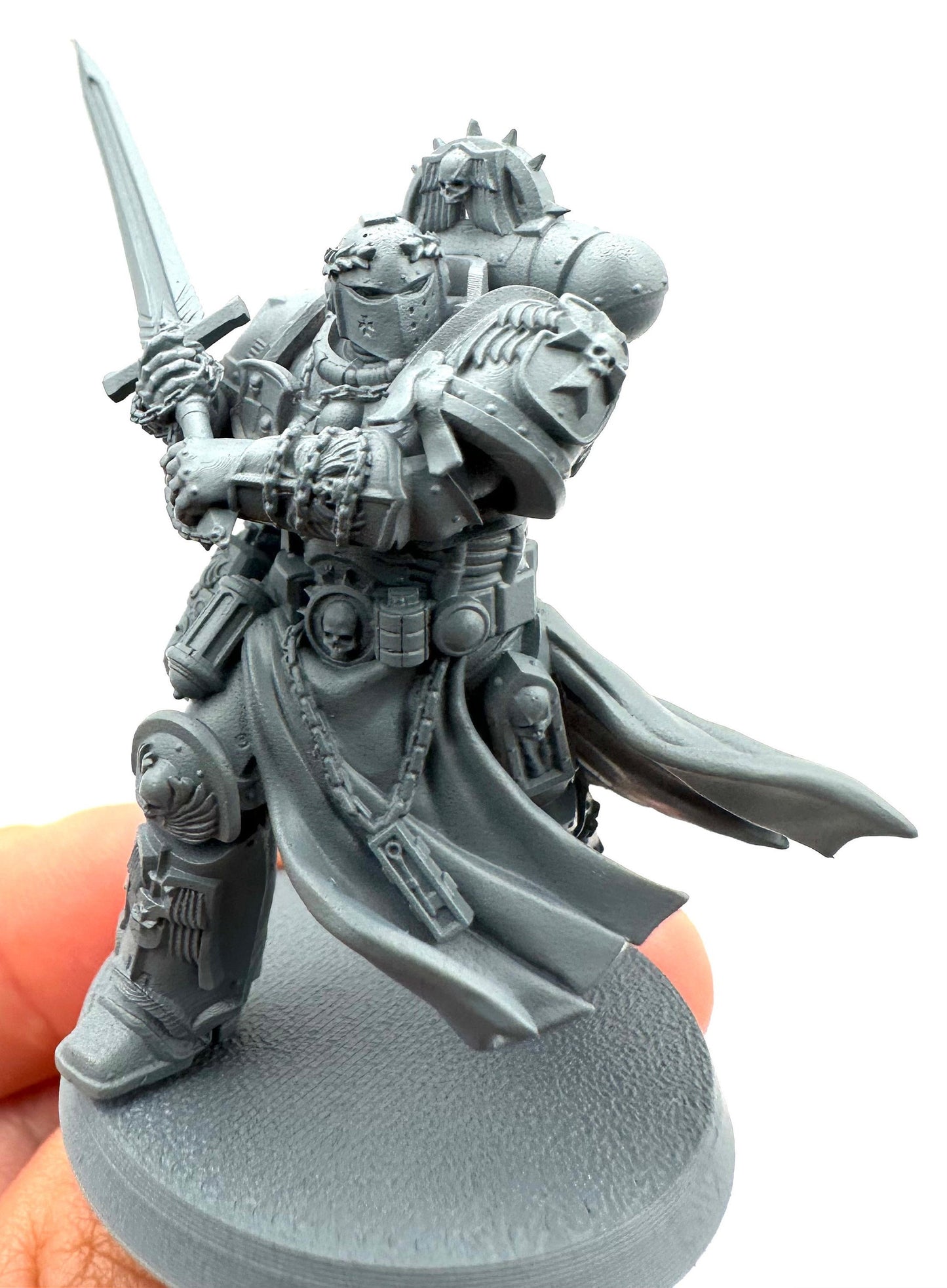 3D Printed Knight Crusader Marine Miniature by 3DArtGuy