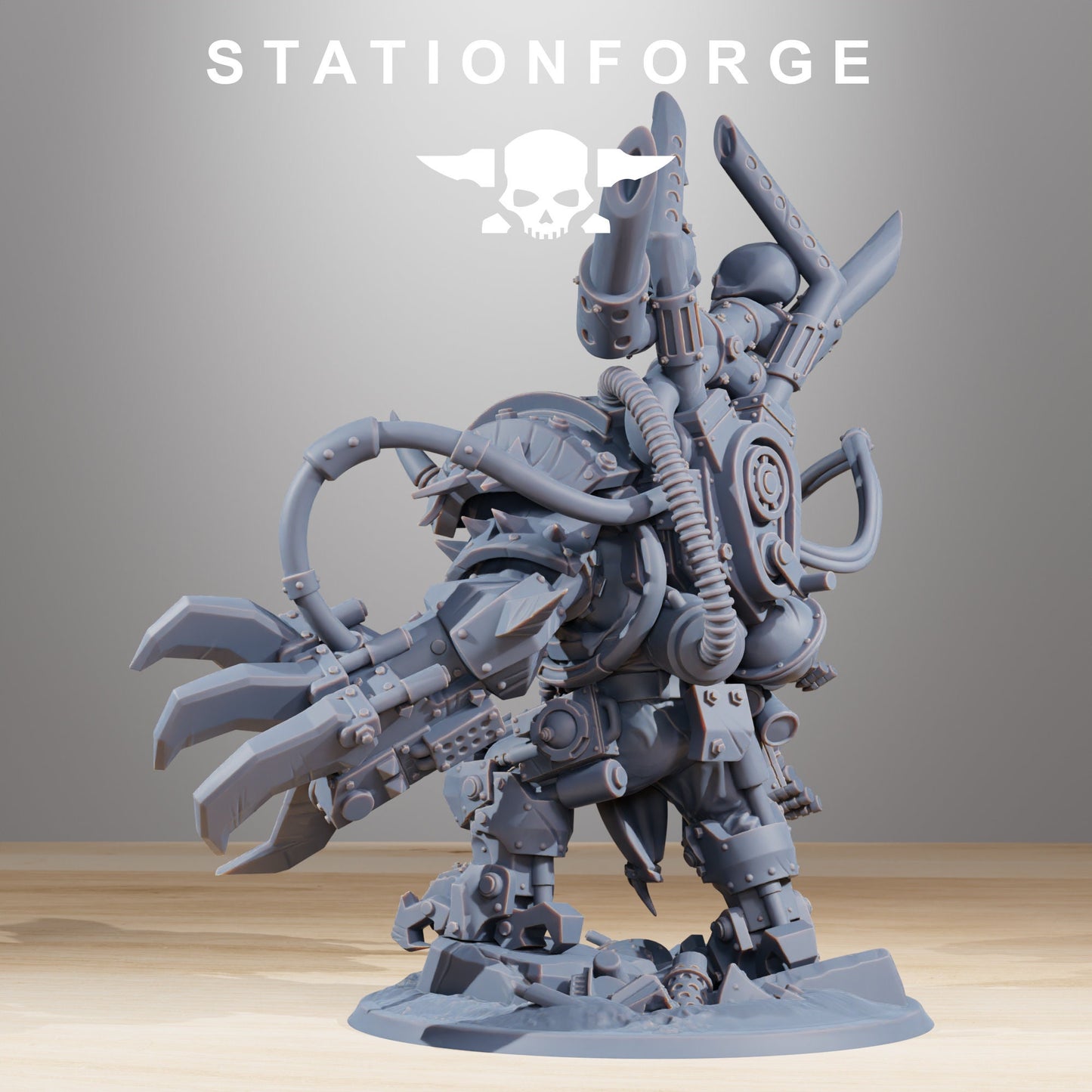 3D Printed Orkaz Troll Boss by StationForge Miniatures