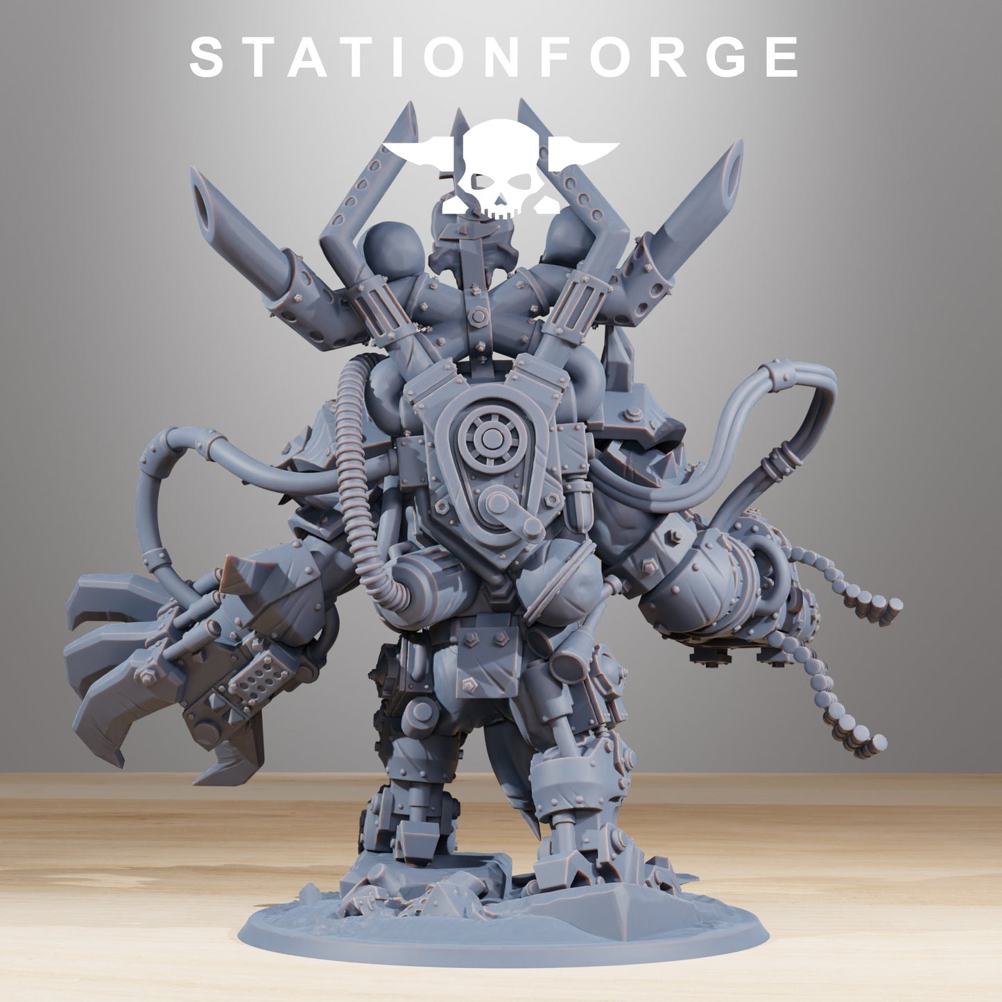 3D Printed Orkaz Troll Boss by StationForge Miniatures