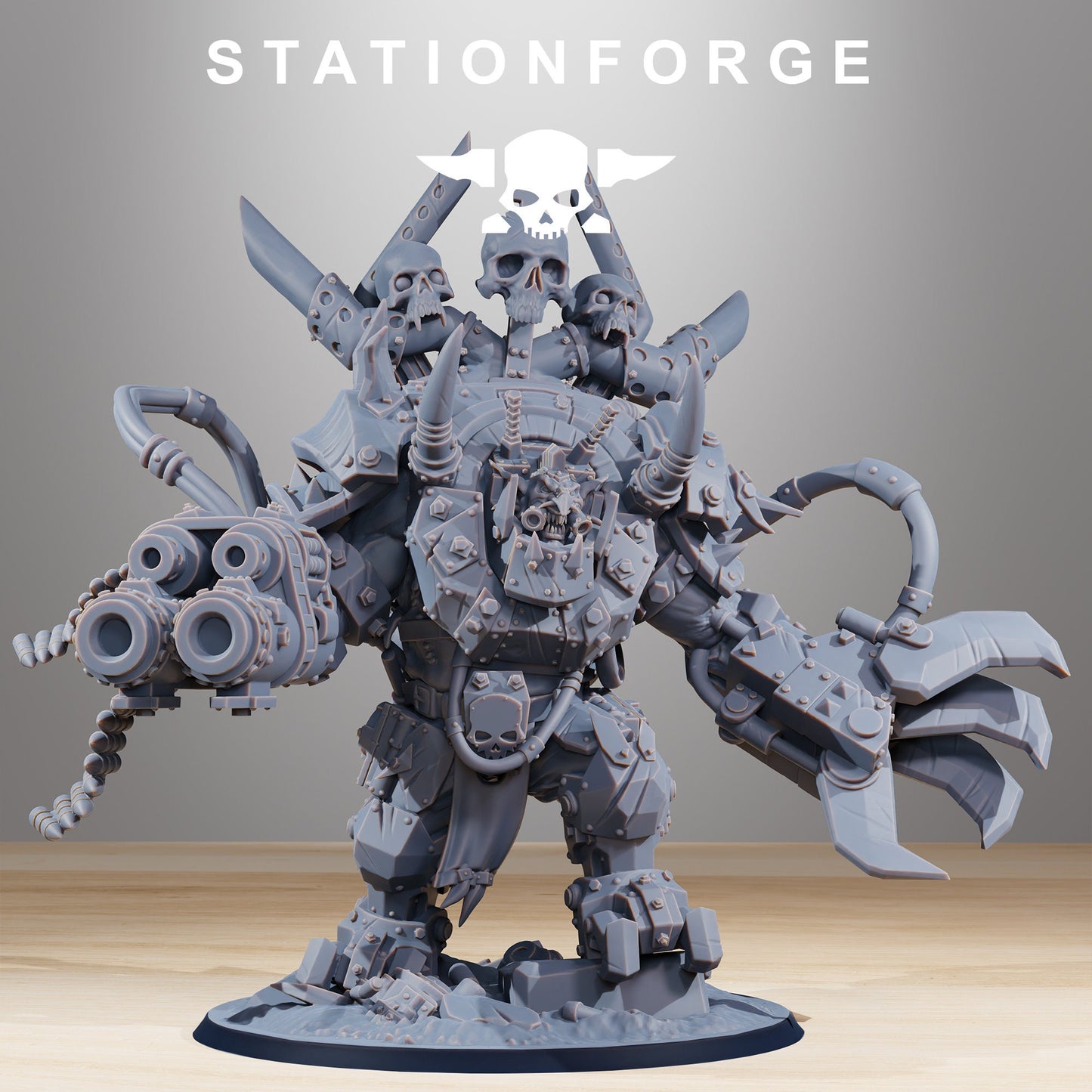 3D Printed Orkaz Troll Boss by StationForge Miniatures