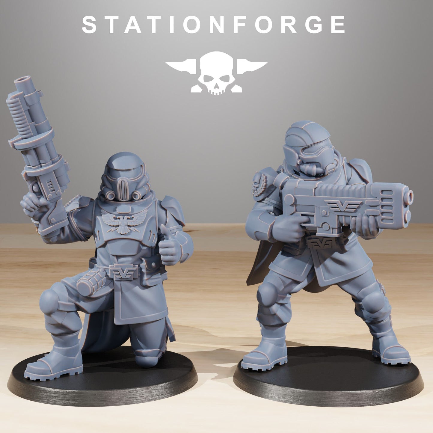 3D Printed Vaskar Freedom Fighters x10 by StationForge Miniatures