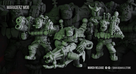 3d Printed Ork Maradaz x5 by DakkaDakka Miniatures