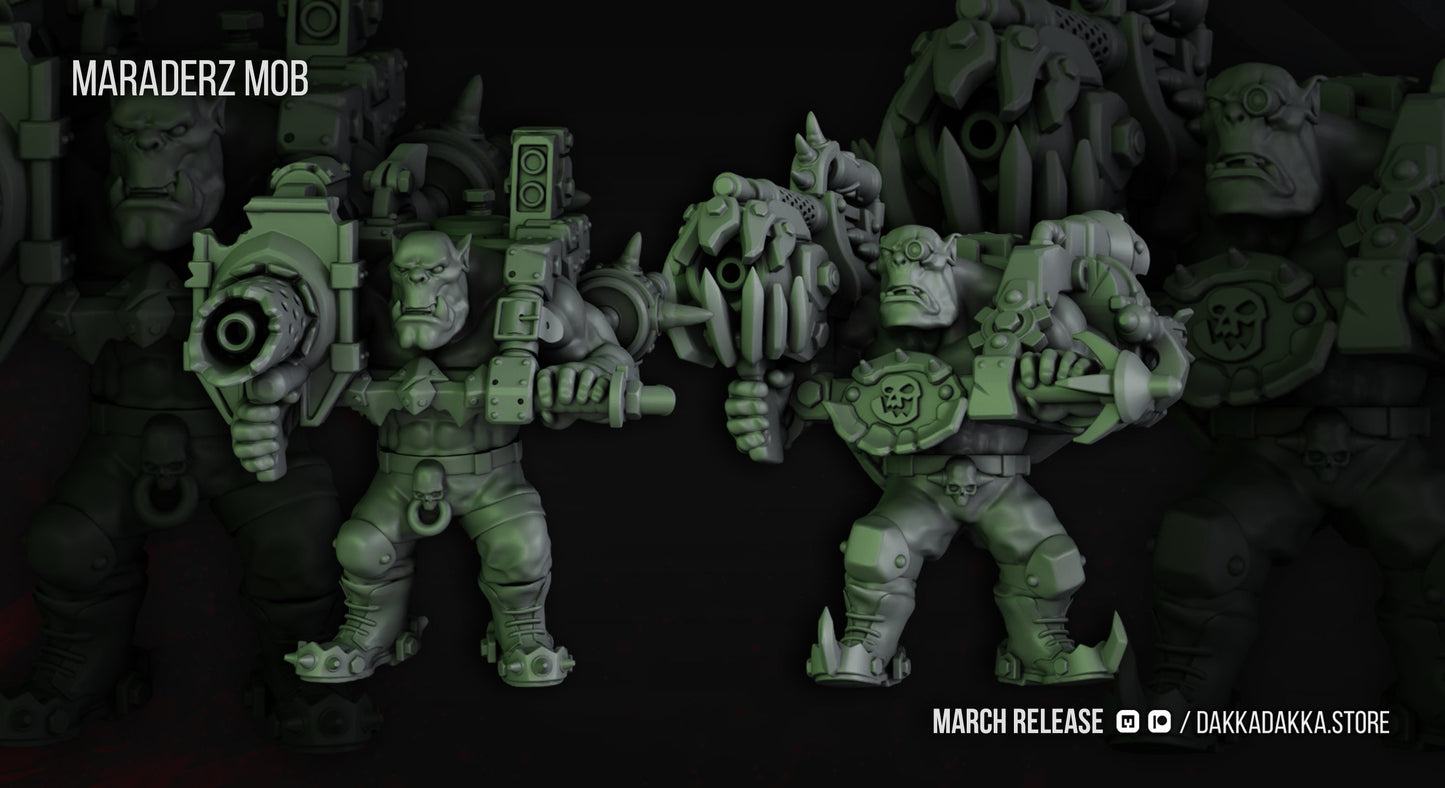 3d Printed Ork Maradaz x5 by DakkaDakka Miniatures