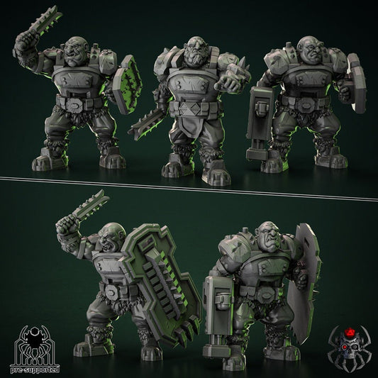 3D Printed Heavy Ogre Squad by EightLegsMiniatures