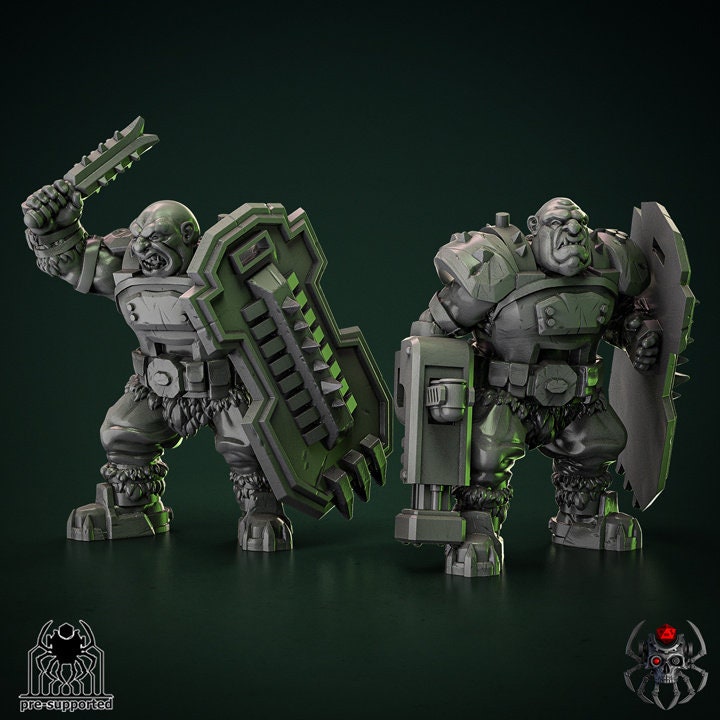 3D Printed Heavy Ogre Squad by EightLegsMiniatures