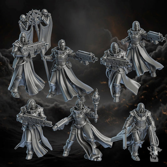 3d Printed Sisters of Minor Guilt x7 by DakkaDakka Miniatures