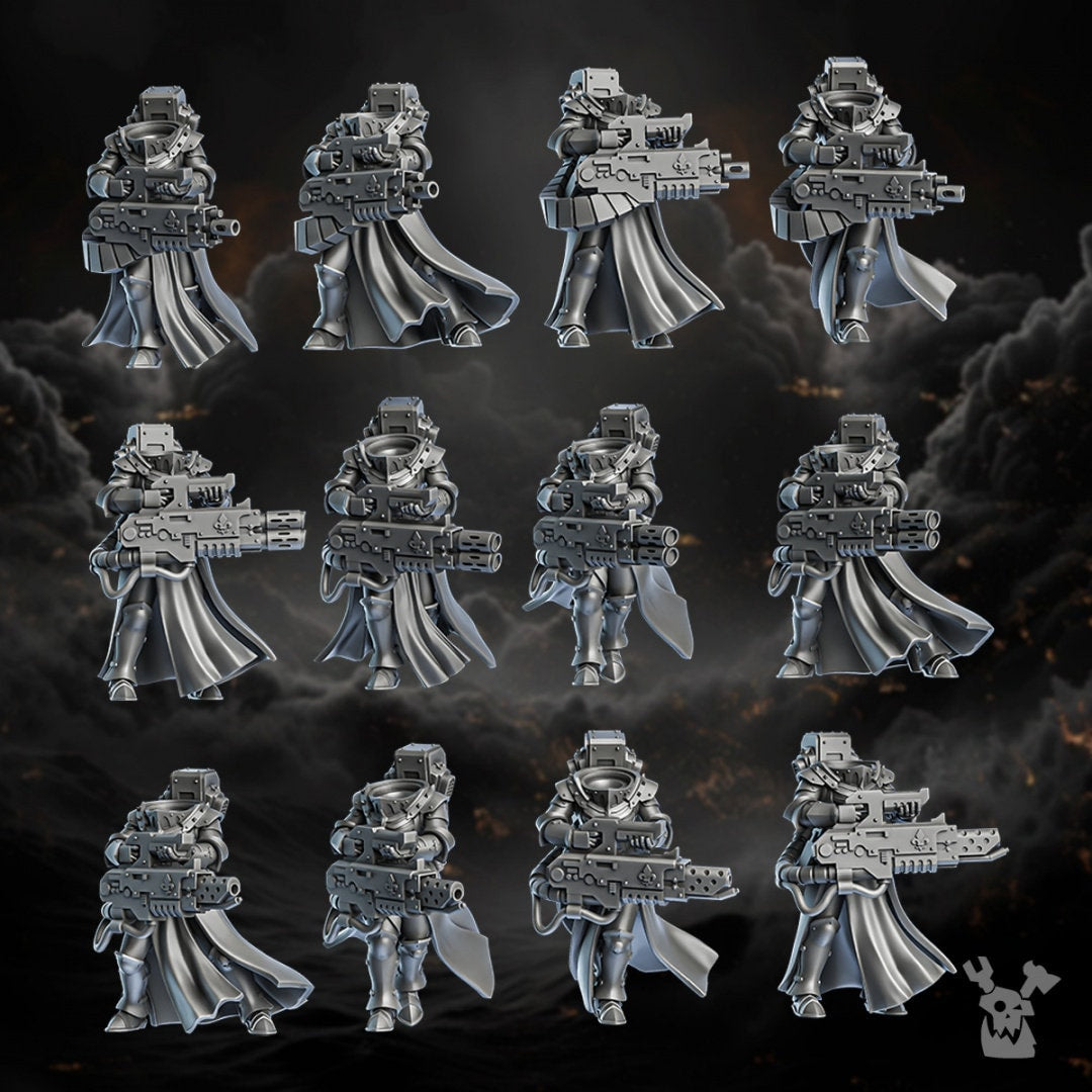 3d Printed Heavy Sisters Squad by DakkaDakka Miniatures